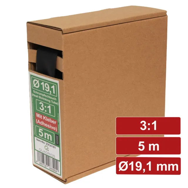 Electronic Garage EG 23CA181 krympeslange 19,1mm 5m sort 3:1