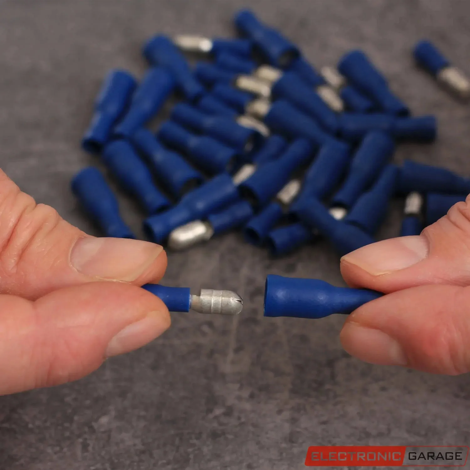 Electronic Garage EG 23C492 rundstik sæt blå 100 stk 1,5-2,5 mm²
