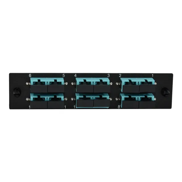 Simply45 F-LGXP-MMSC6 fiber adapterplade 6xSC aqua
