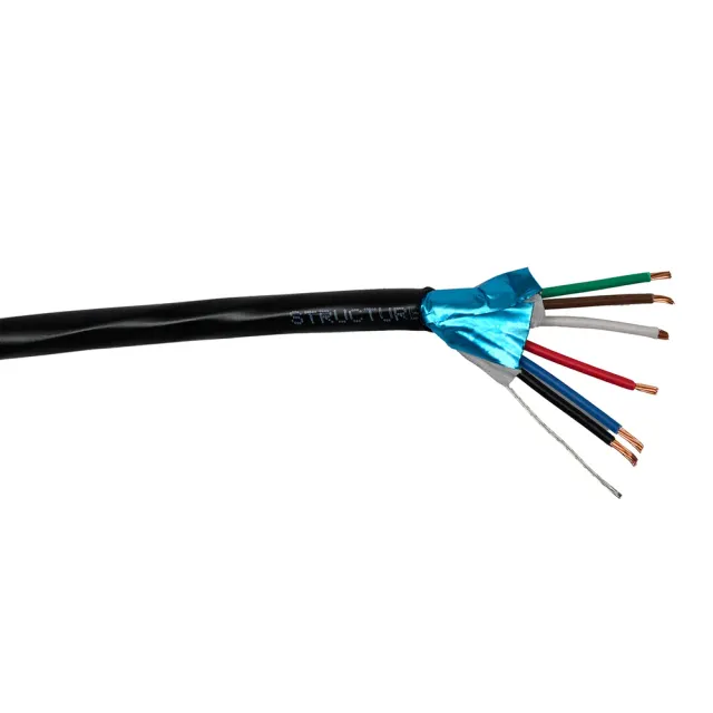Simply45 18/6SHDB installationskabel sort 1000ft