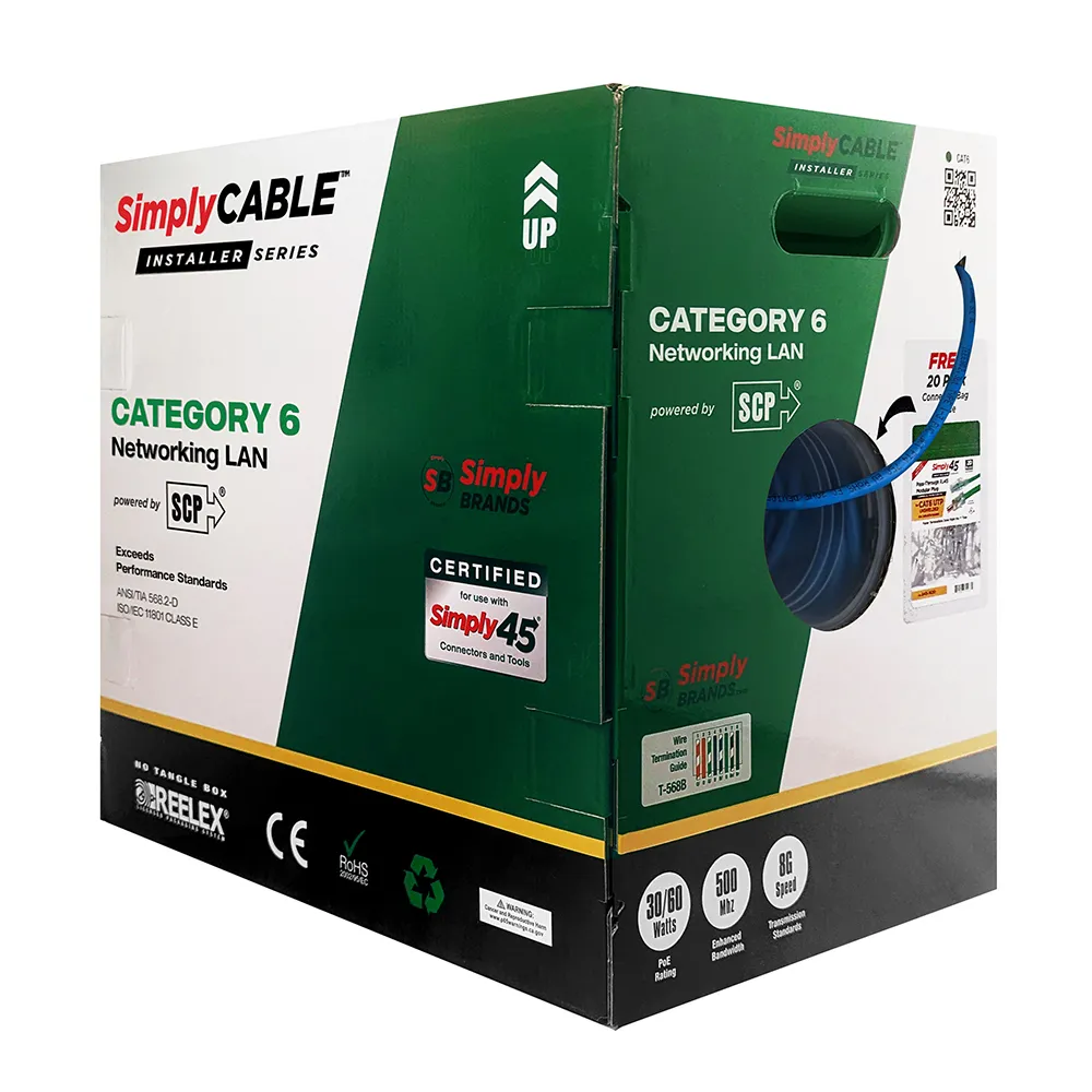 Simply45 Installer Series Cat6 netkabel grå 305 m