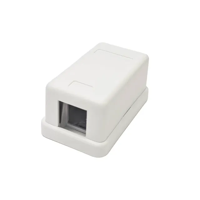 Simply45 1 port Surface Mount Box påbygningsdåse hvid 1-port