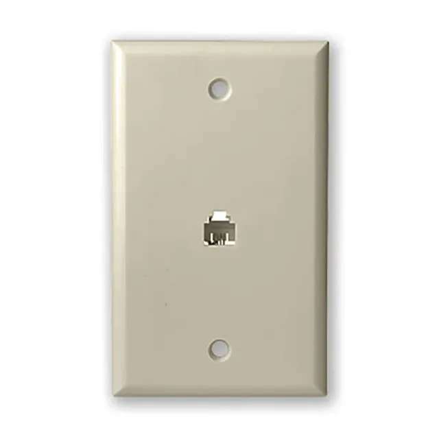 Simply45 219-LA telefon vægudtag lys beige 10 stk
