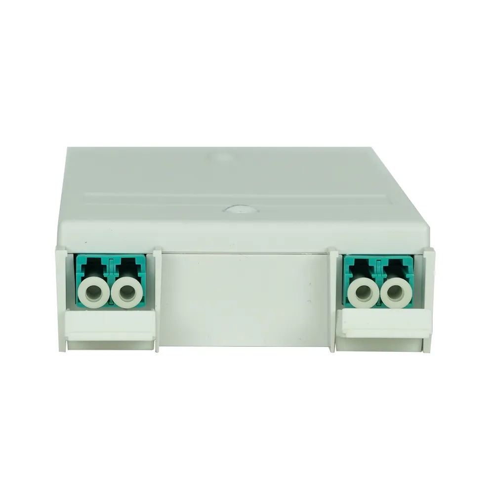 Simply45 2 Port Fiberboks LC MM aqua hvid