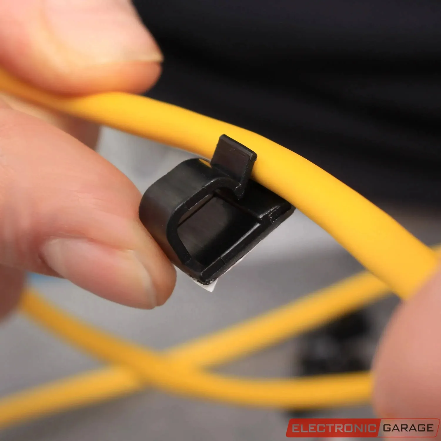 Electronic Garage EG 23CA236 kabelclips selvklæbende sort 50stk