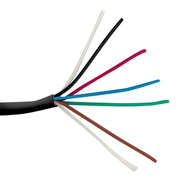 Simply45 16/6-RGBTW-BK LED-kabel 152m sort 16AWG