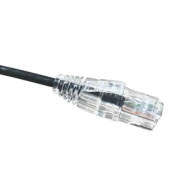 Simply45 Cat6a slim patchkabel 0,3 m sort 28AWG