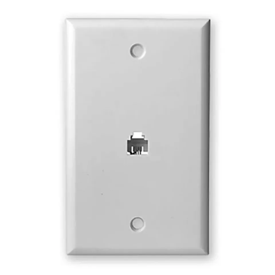 Simply45 219-WT-MID telefonudtag hvid 4-polet