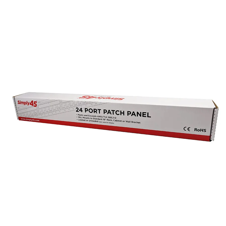 Simply45 24-port patchpanel keystone tomt 19" 1U