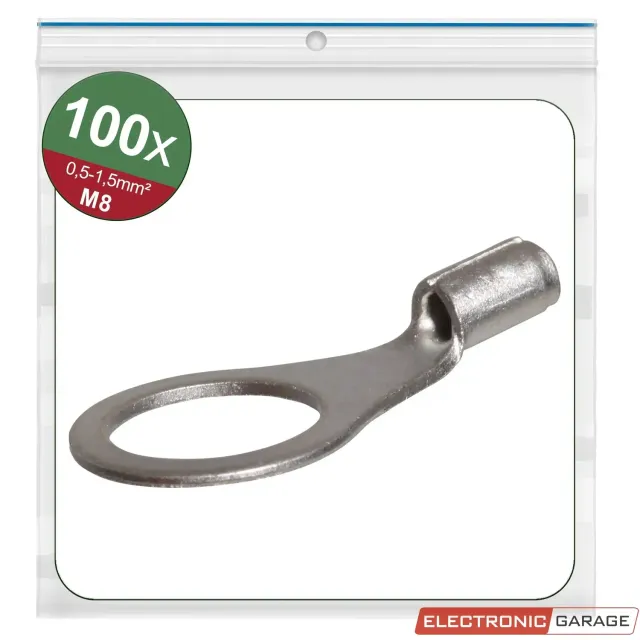 Electronic Garage EG 23C499 ringkabelsko M8 0,5-1,5mm² 100stk