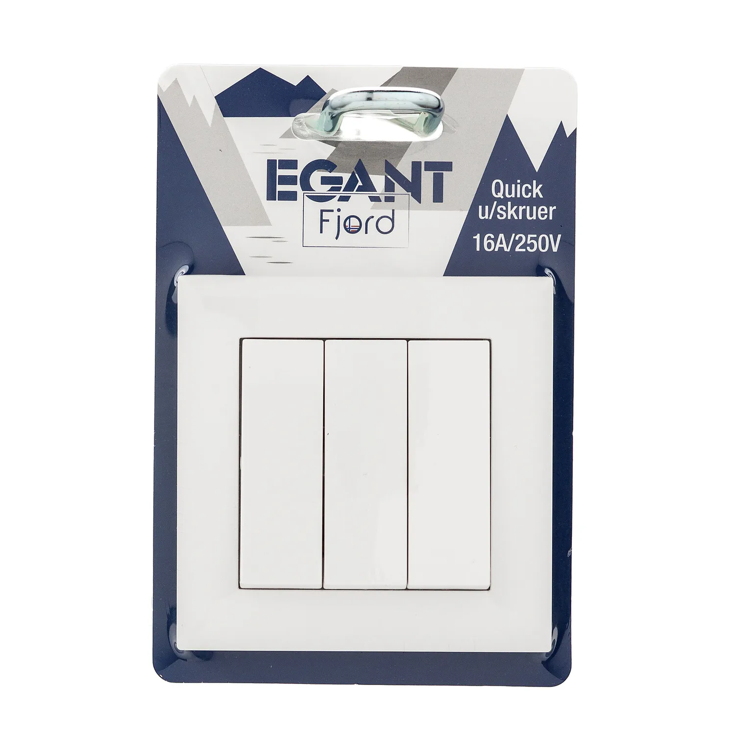 EGANT Fjord indbygget afbryder 3x1-polet