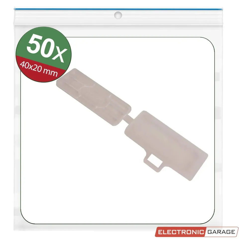 Electronic Garage EG 23CA253 kabelmarkør transparent 50 stk 4x2cm