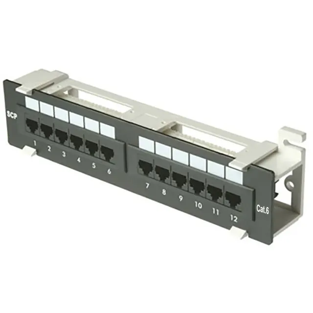 Simply45 312-6 Cat6 patchpanel 12 porte UTP vertikal