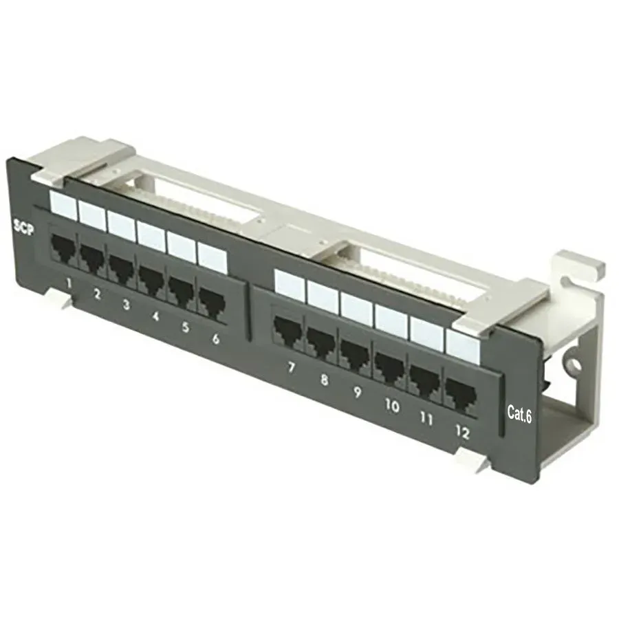 Simply45 312-6 Cat6 patchpanel 12 porte UTP vertikal
