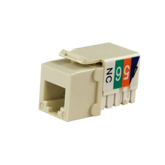 Simply45 103-AL Cat3 keystone jack mandel 50 stk
