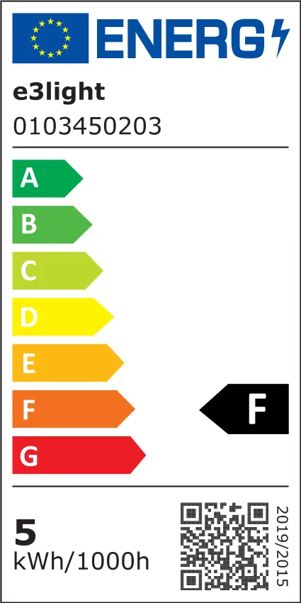 e3light P45 LED kronepære E14 470lm 2700K OBP plast