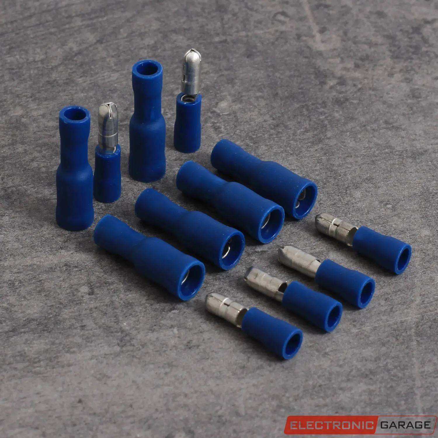 Electronic Garage EG 23C491 rundstik sæt 4mm blå 1,5-2,5mm² 100d