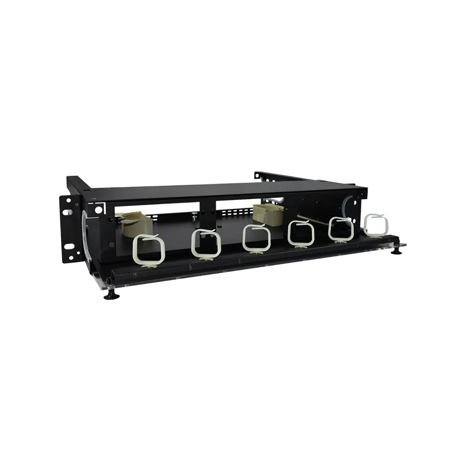 Simply45 F-ENCLGX-2RU6 fiberboks 2RU sort 6 paneler