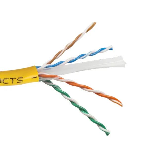 Simply45 CAT6A-P-YL netværkskabel 305m spole gul plenum