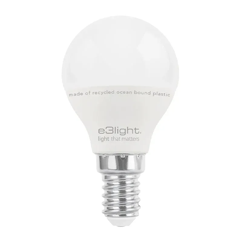 e3light P45 LED kronepære E14 470lm 2700K OBP plast