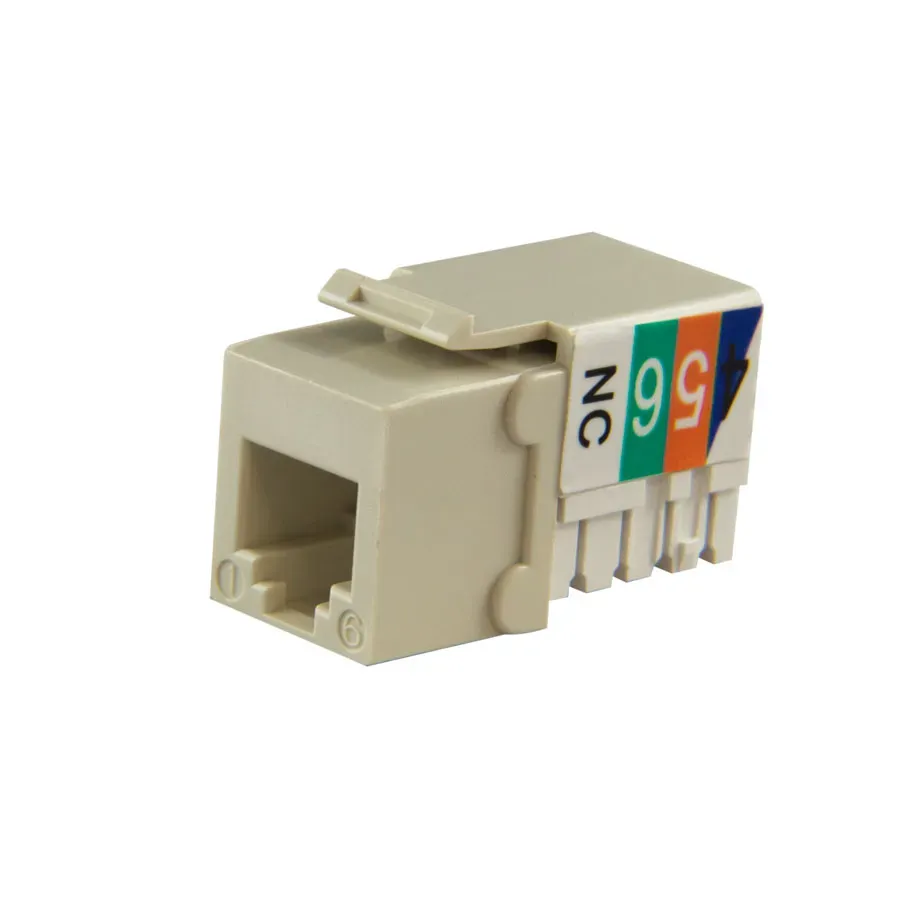 Simply45 103-LA keystone jack Cat3 lys mandel