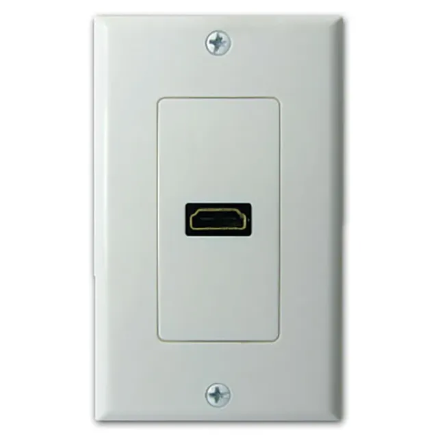 Simply45 125-WT vægudtag HDMI hvid decorator