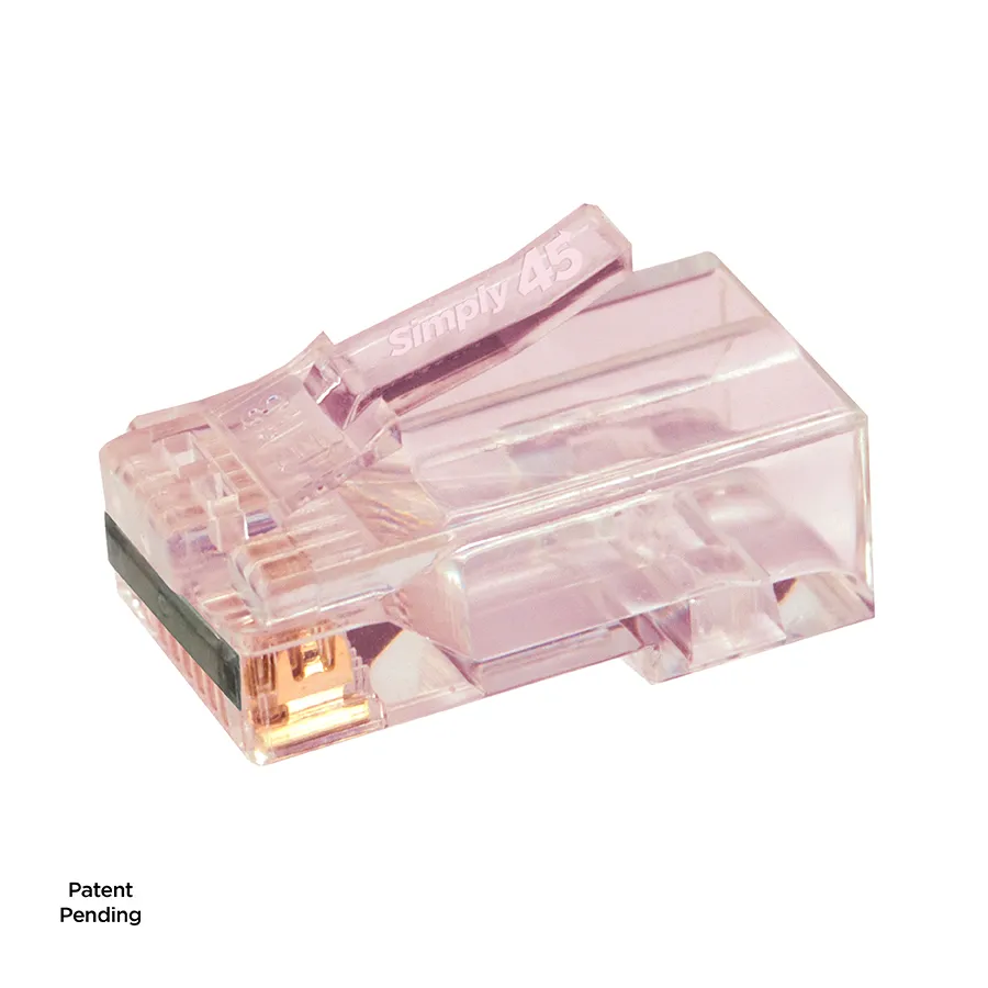 Simply45 ProSeries S45-1700P RJ45 stik pass-through 8P8C