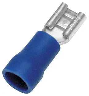 EL-Grossisten fladstiftholder blå 1,0-2,5mm² 100 stk