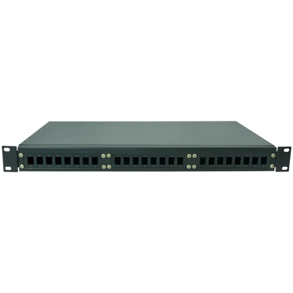 Simply45 F-ENC13C-1RU fiberpanel 1U sort 24 port