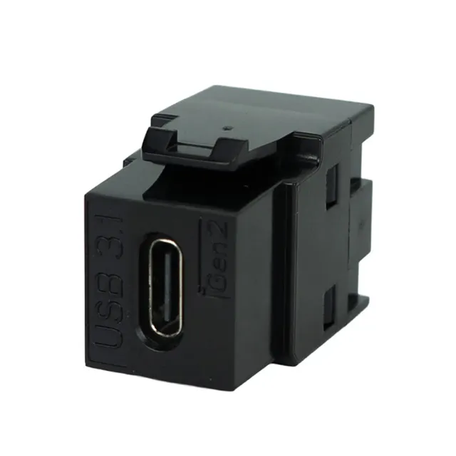 Simply45 USB-C keystone kobler USB 3.1 hun-hun sort