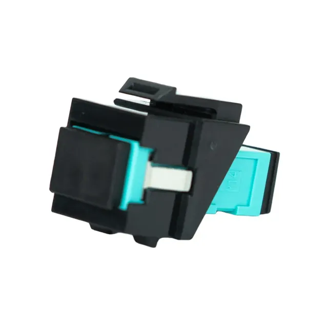 Simply45 SC/PC keystone jack aqua fiber duplex OM3/4