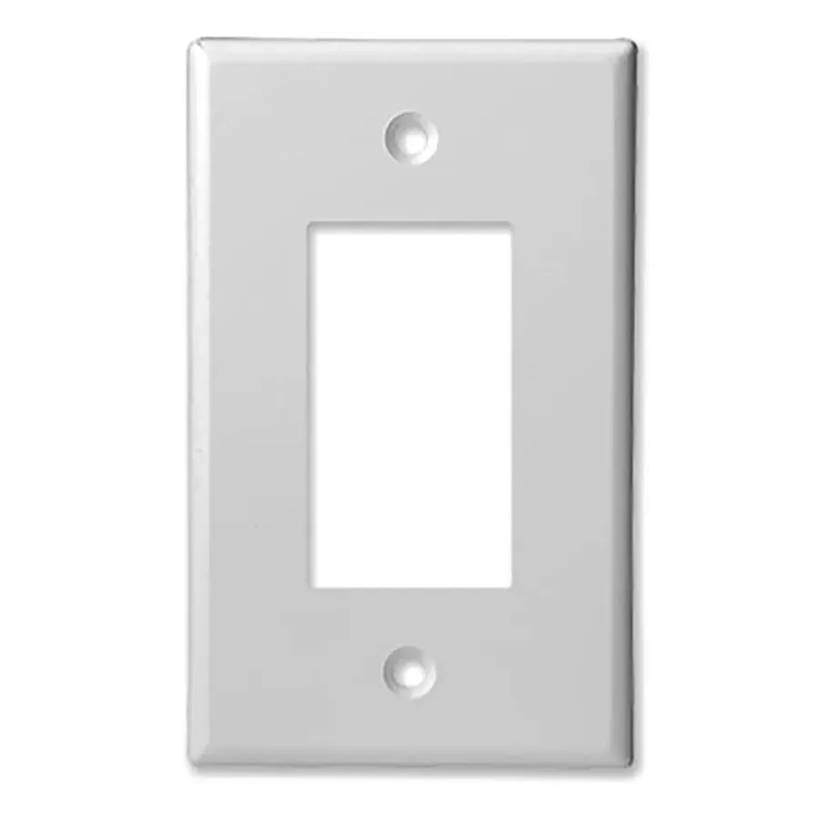 Simply45 200D-WT vægplade hvid 1-modul 10-pak