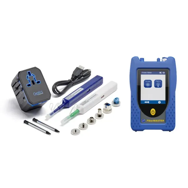 Simply45 FiberMASTER effektmåler MM/SM med VFL kit