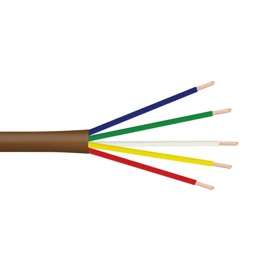 Simply45 18/5T termostatkabel brun 76 m 5-leder