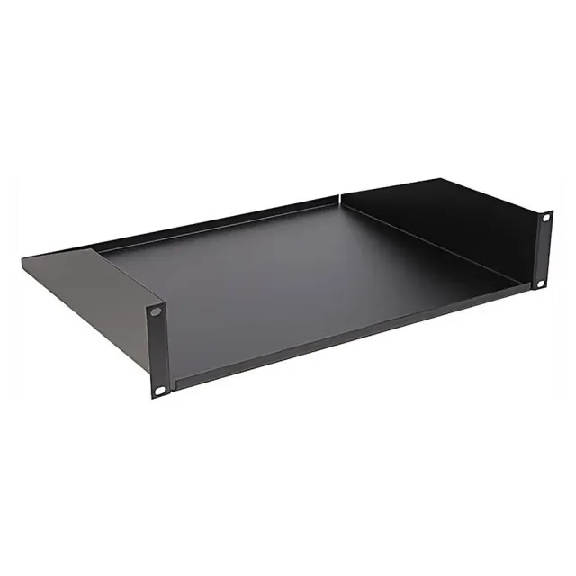 Simply45 WMSH-2U rackhylde sort 2U 25 cm