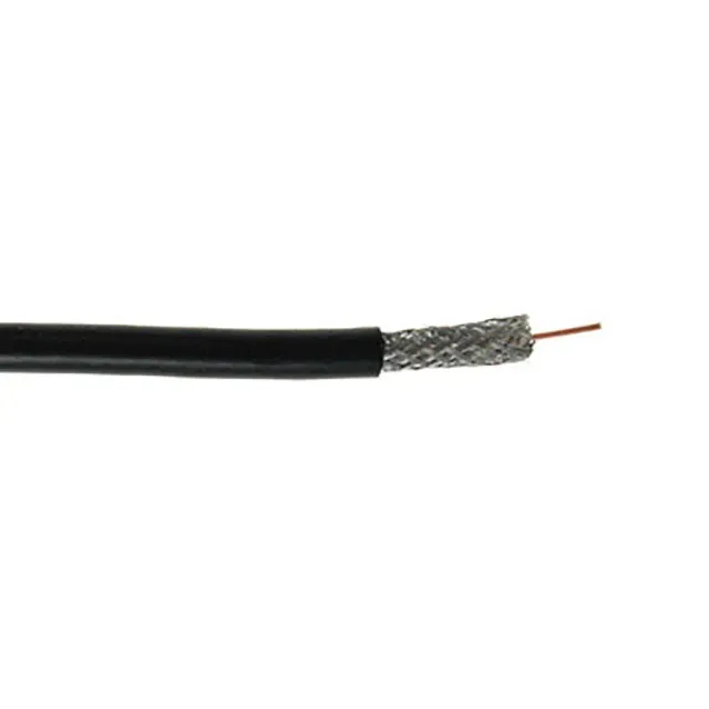 Simply45 RG6/UQ-DB koaksialkabel sort 1000 ft quad nedgravning