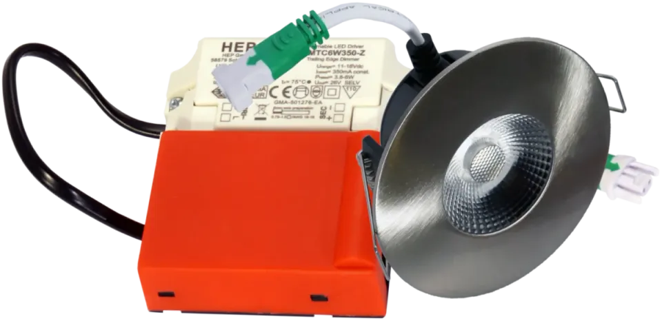 EL-Grossisten DAX F-35-D S-NI downlight med driver