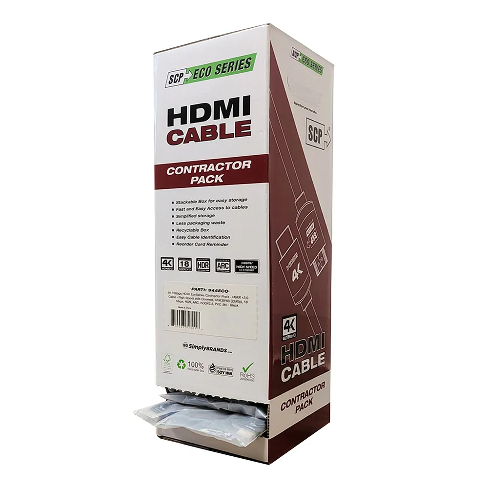 Simply45 EcoSeries HDMI-kabel 1m 30-pak 4K