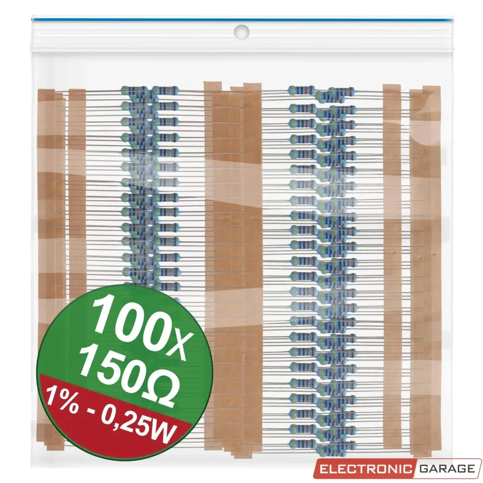 Electronic Garage EG 22P042 modstande 150 ohm 0,25W 100 stk 1%