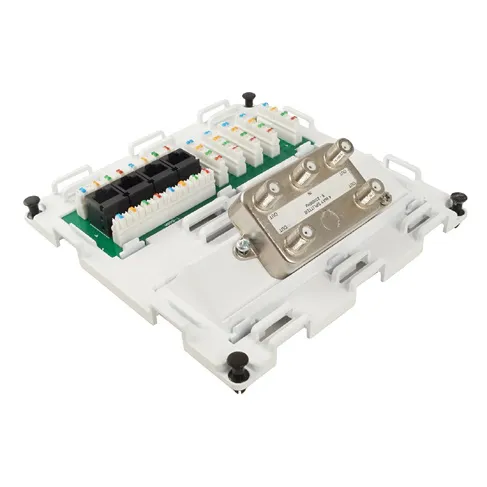 Simply45 SMM-C6D4V4S4 mediemodul Cat6 coax 4-vejs