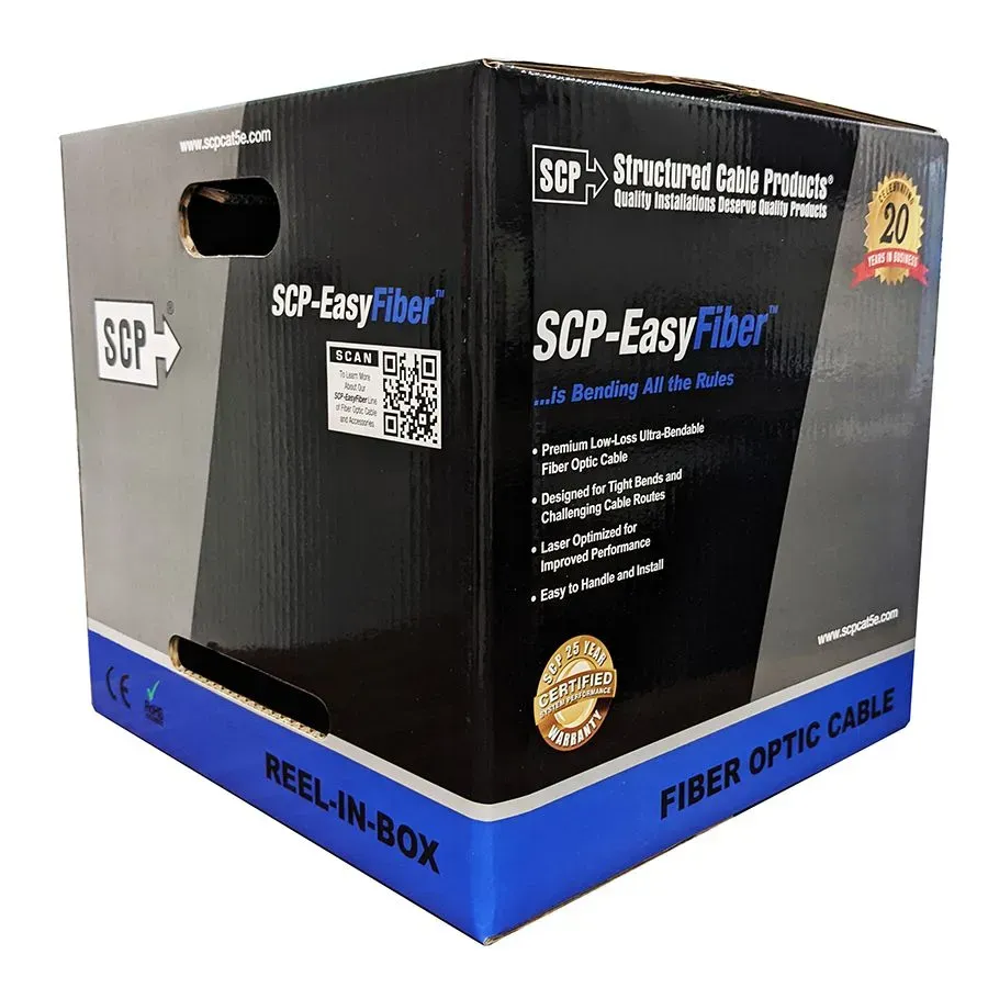 Simply45 EF-6DIST-OM3LSZH-BK fiberkabel 6-fiber 305m