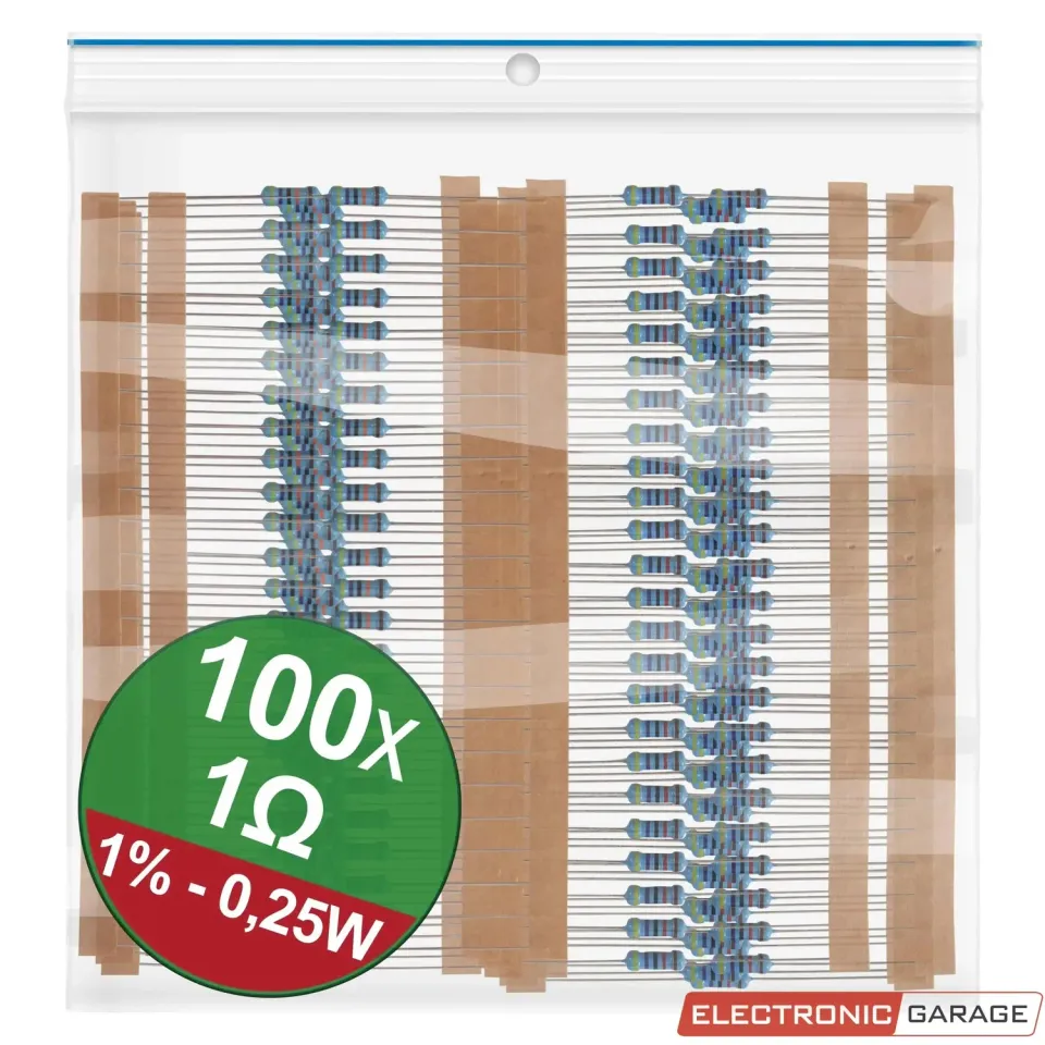 Electronic Garage EG22P038 modstande 1Ω 0,25W 100 stk 1%