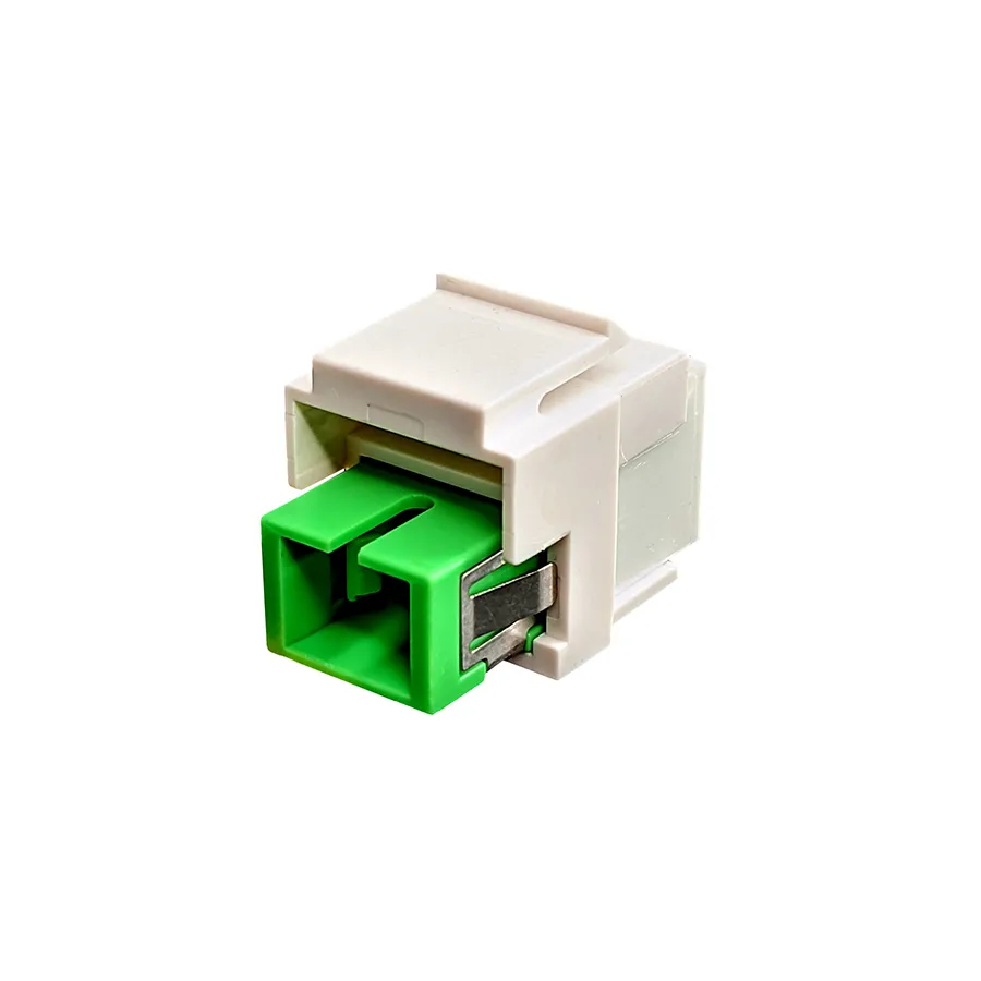 Simply45 F-KJ-SMSCASCA-WT fiber keystone SC/APC hvid OS2
