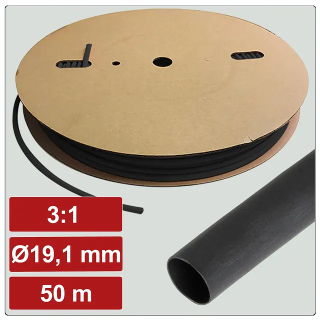 Electronic Garage EG25CA073 krympeflex 19,1 mm 50 m med lim