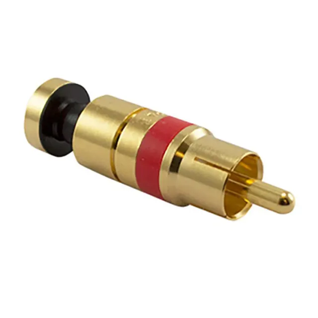 Simply45 926 RCA kompressionsstik guld 10 stk