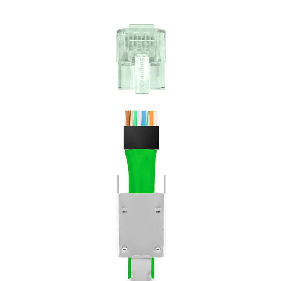 Simply45 S45-1150 RJ45 stik 50 stk skærmet Cat6