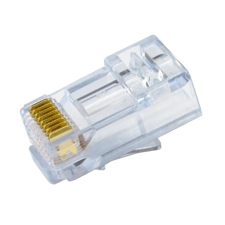 Simply45 RJ45 stik Cat5e pass-through 20-pak blå
