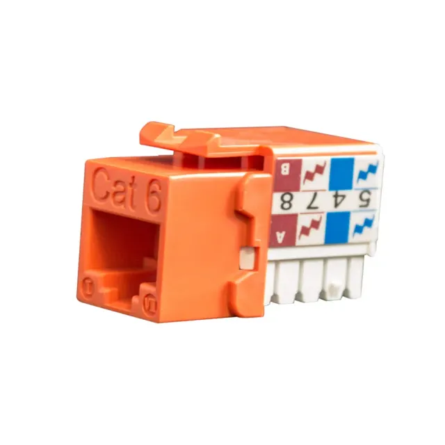 Simply45 CAT6-JACK-OR keystone jack Cat6 orange