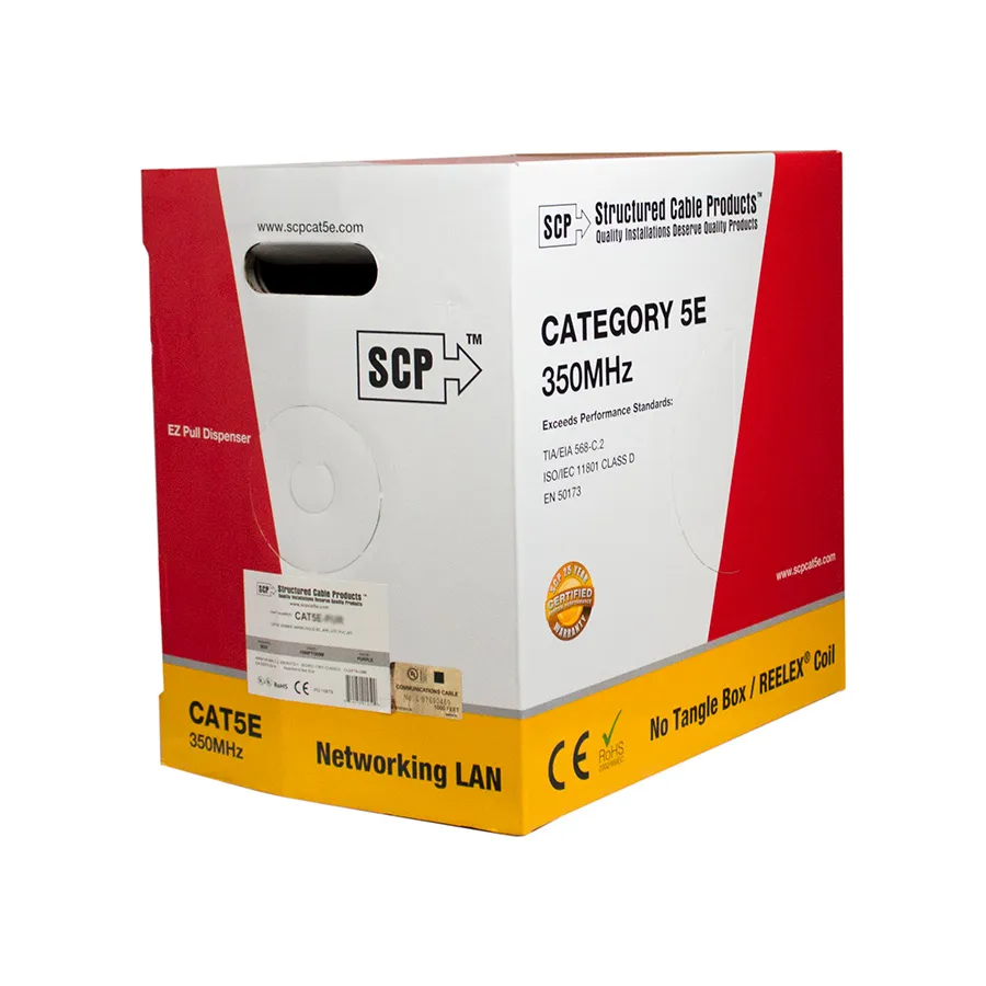 Simply45 CAT5E-BK-ETL installationskabel sort 305m
