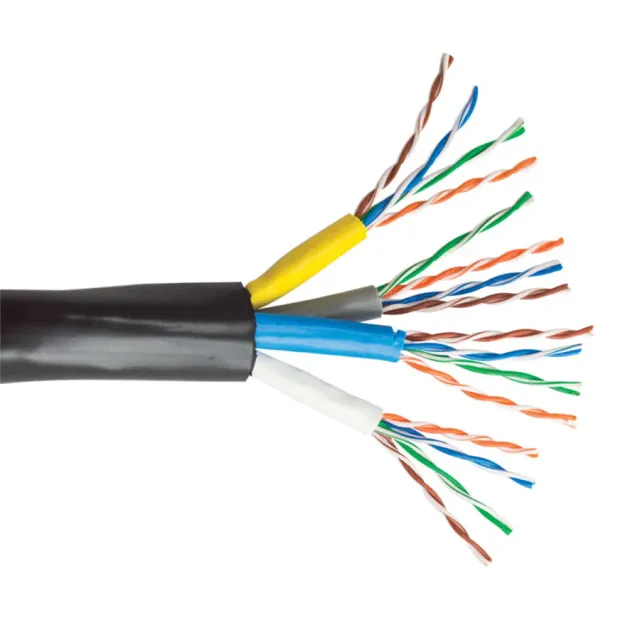 Simply45 HNC-10 netværkskabel 4xCat5e 305m sort bundled